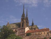 Tschechien, Mähren, Brünn, Brno, Kathedrale St. Peter und Paul, Domkirche, Petrov-Hügel