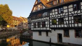 Frankreich, Straßburg, Strasbourg, Stadt, Altstadt, Fachwerkhäuser, Fluss, Kanal, La Petite France