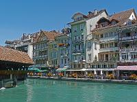 Schweiz, Bern, Thun, Garnisonsstadt, Thunersee, Altstadt, Innenstadt
