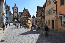 Deutschland, Bayern, Mittelfranken, Rothenburg ob der Tauber, Landkreis Ansbach, Mittelalterliche Altstadt, Siebersturm, Plönlein